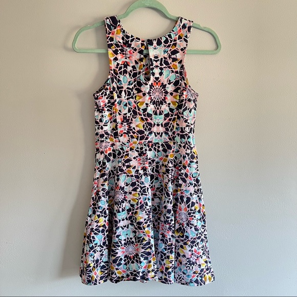 Xhilaration Multicolor Sleeveless Skater Dress Size Medium - Picture 4 of 8